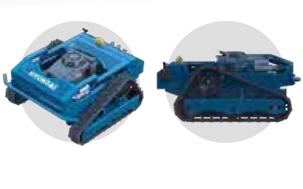 Hyundai 65492 Rasaerba a scoppio Cingolato Radiocomandato taglio 50 cm per pendenze fino a 30° sterzata a 360°