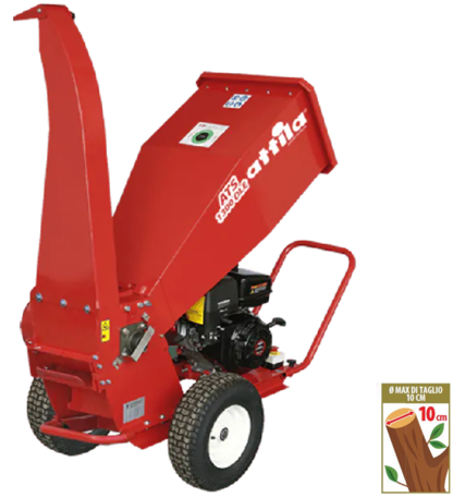ATTILA ATS 1300 DLE Biotrituratore / Biocippatore professionale a scoppio , max ramo 10 cm