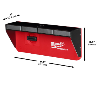 Milwaukee 4932493378 - Scaffale magnetico per sistema a parete Packout