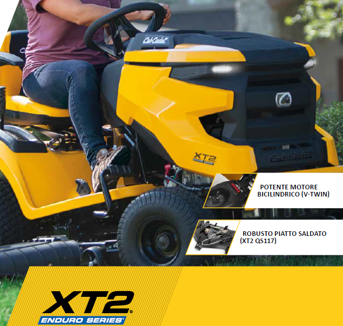 Cub Cadet XT2 QS117 trattorino larghezza taglio 117 cm , c.c. 726 trasmissione Hydro