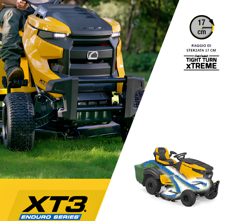 Cub Cadet XT3 QS127 trattorino larghezza taglio 127 cm , c.c. 726 trasmissione Hydro con blocco del differenziale