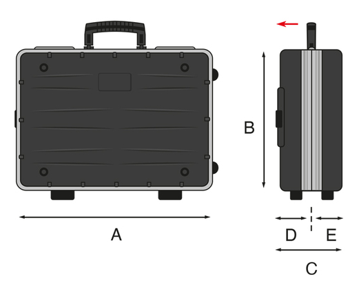 GT Line REVO21 WH PEL, Valigia trolley porta utensili professionale
