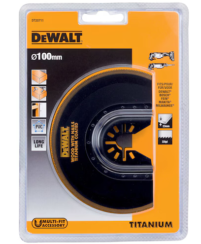 Dewalt DT20711 Lama in titanio per tagli a filo per utensile multifunzione