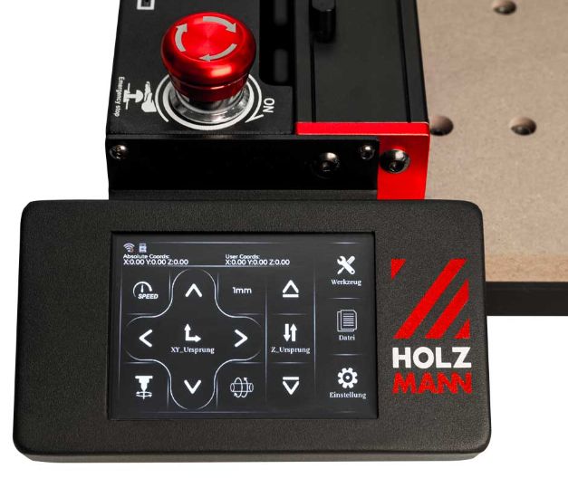 Holzmann ctf45p_230v Fresatrice da banco CNC x legno plastica alluminio con accessori appositi WI-FI