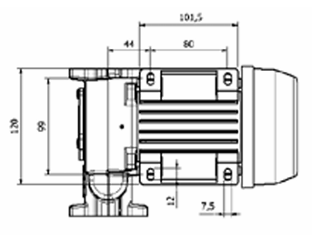 Meclube 091-6100-060 Pompa elettrica per travaso gasolio autoadescante 230V-50Hz 60 l/min