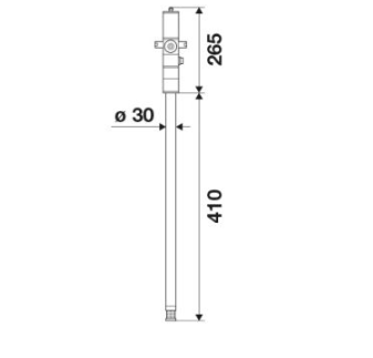 Raasm 62041 Pompa pneumatica a pistoni s. 600, R 501 - 1500 g/min