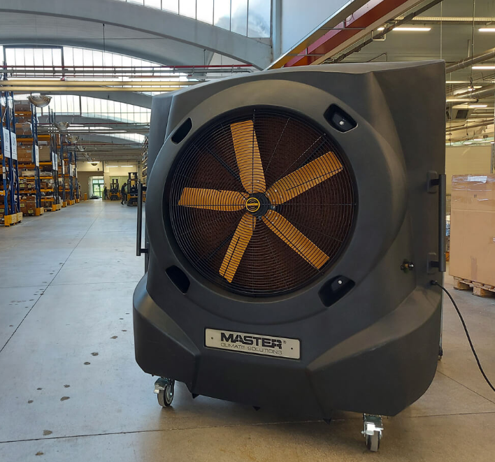 Master BC 341S raffrescatore evaporativo mobile fino max 400 mq - max 30000 m³/h - 220V 1050W no batteri e virus