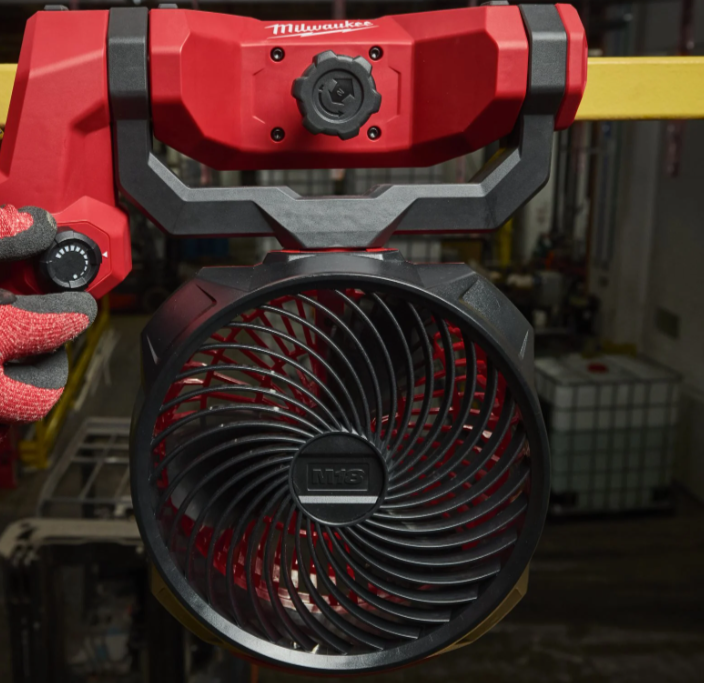 Milwaukee M18 LAF-0 Ventilatore a batteria con morsa da fissare ovunque , solo corpo