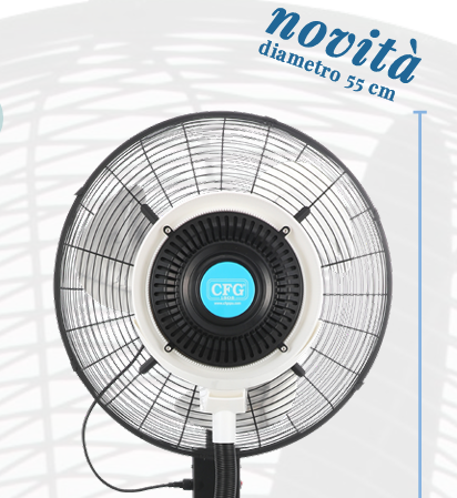 Cfg EV116 LIBECCIO 22 MIST FAN Ventilatore nebulizzatore da 55cm - 220v - max 190W , 49 litri