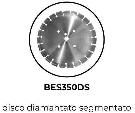 Holzmann BES350DS disco diamantato seghettato 350 mm , foro 30 mm