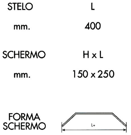 Fervi P100/250 - Protezione antinfortunistica per macchine utensili, minimo 10 pezzi