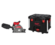 Milwaukee M18 FPS55-0P Sega ad affondamento da 55 mm per legno, compatibile con guida parallela con valigia , solo corpo