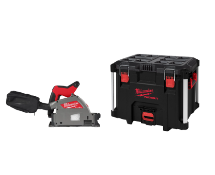 Milwaukee M18 FPS55-0P Sega ad affondamento da 55 mm per legno, compatibile con guida parallela con valigia , solo corpo