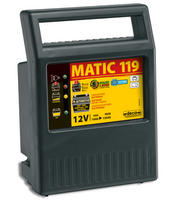 Deca MATIC 119 - Caricabatterie elettronico 12V con capacità da 10 a 120 Ah