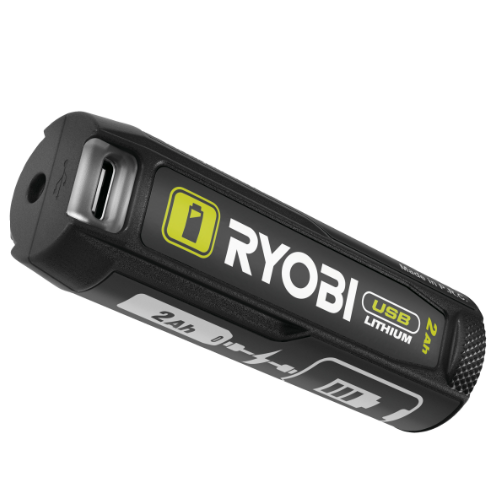Ryobi RB4L20 Batteria tascabile Power Bank USB Lithium 2,0 Ah con cavo USB