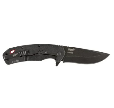 Milwaukee 4932492453 Coltello sport richiudibile a lama liscia extra resistente da 89 mm