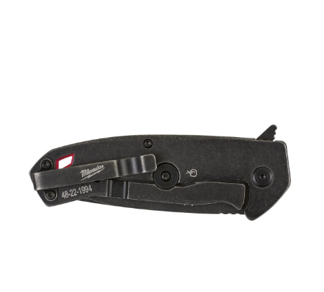 Milwaukee 4932492453 Coltello sport richiudibile a lama liscia extra resistente da 89 mm