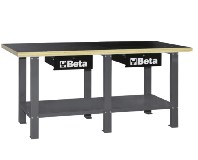 Beta C56W Banco da lavoro con piano di lavoro in legno 2000x720xh898mm colori a scelta