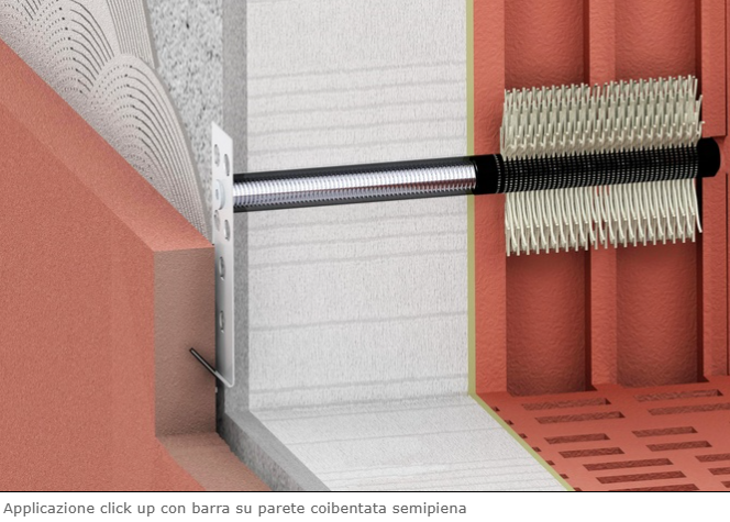 Vorpa 4087 CLICK UP M per spessori lastre da 9mm a 15mm , confezione di 500 pz