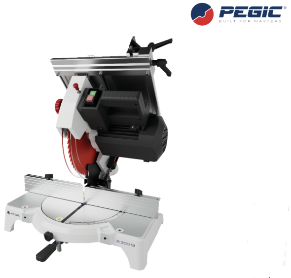 Troncatrice per legno Pegic R 300 SI monofase testa orientabile con pianetto