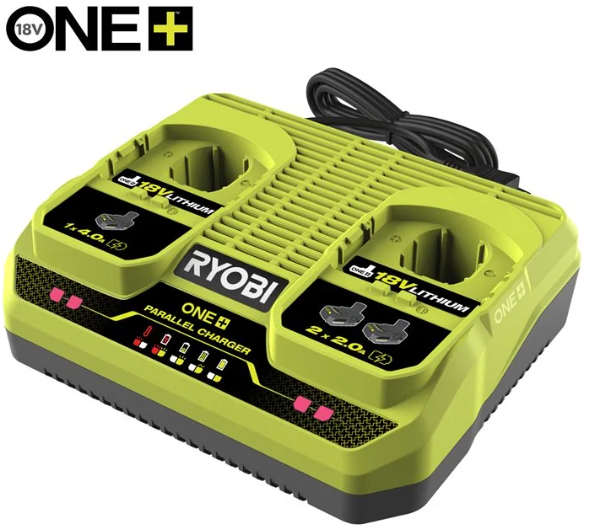 Ryobi RC18240 Caricabatterie per due Batterie 18V