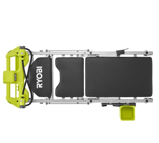 Ryobi RALC18-0 Lettino / Seggiolino sottomacchina da officina con 2 luci led orientabili , solo corpo