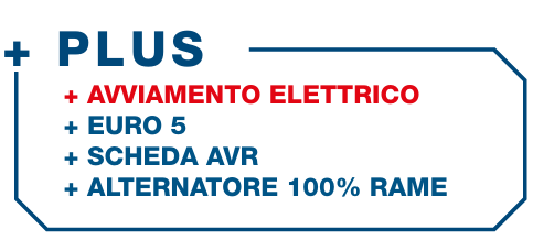 Hyundai 65223 Generatore Diesel Avr Full Power 230V-400V ( Max MF 5.0 Kw )( Max TF 5.5 Kw )