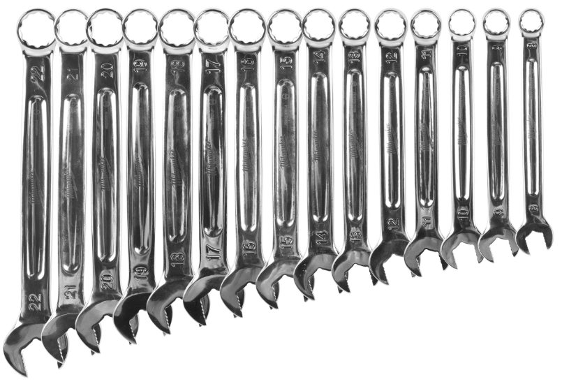 Milwaukee 4932500035 Set chiavi inglesi combinate 15 pezzi
