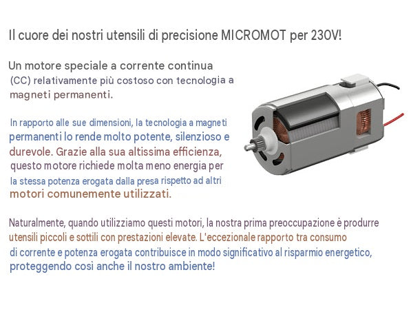Proxxon fbs 240/e Trapano / smerigliatore di precisione palmare multifunzione 220V - 100W con 43 inserti