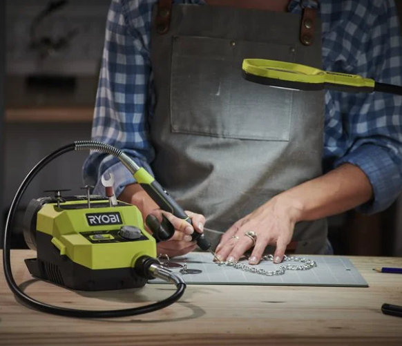 Ryobi RRTS18-0A35 Utensile rotativo multifunzione a batteria 18V con 35 accessori , solo corpo