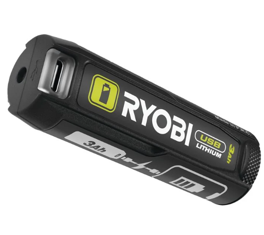 Ryobi RB4L30 N.1 Batteria USB Lithium 3.0Ah e Power Bank