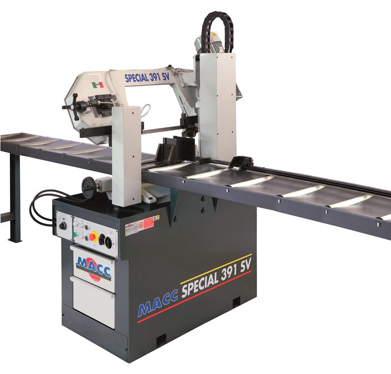 MACC SPECIAL 391 SV - Segatrice a nastro professionale semiautomatica, lubrificata
