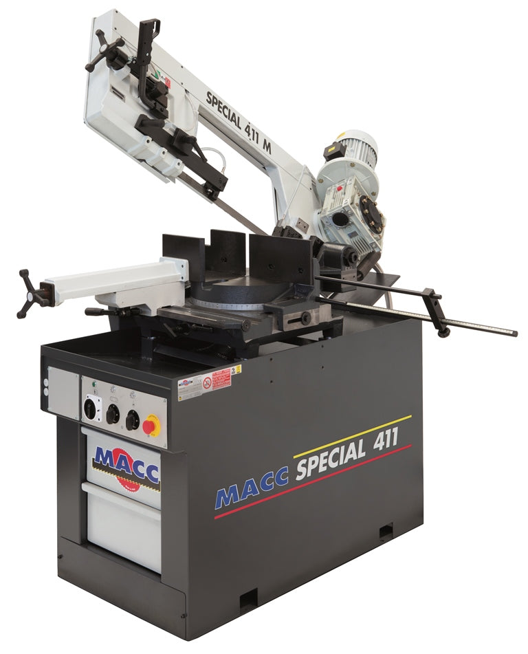 MACC SPECIAL 411 M - Segatrice a nastro professionale per ferro, lubrificata