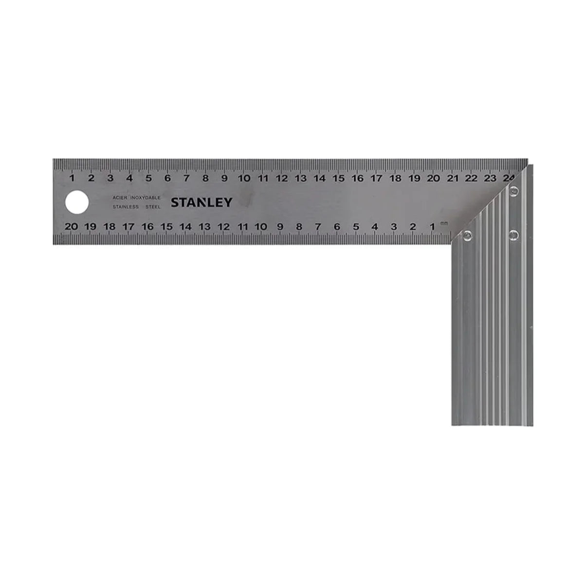 Stanley 1-45-685 - Squadra acciaio inox da falegname 250mm