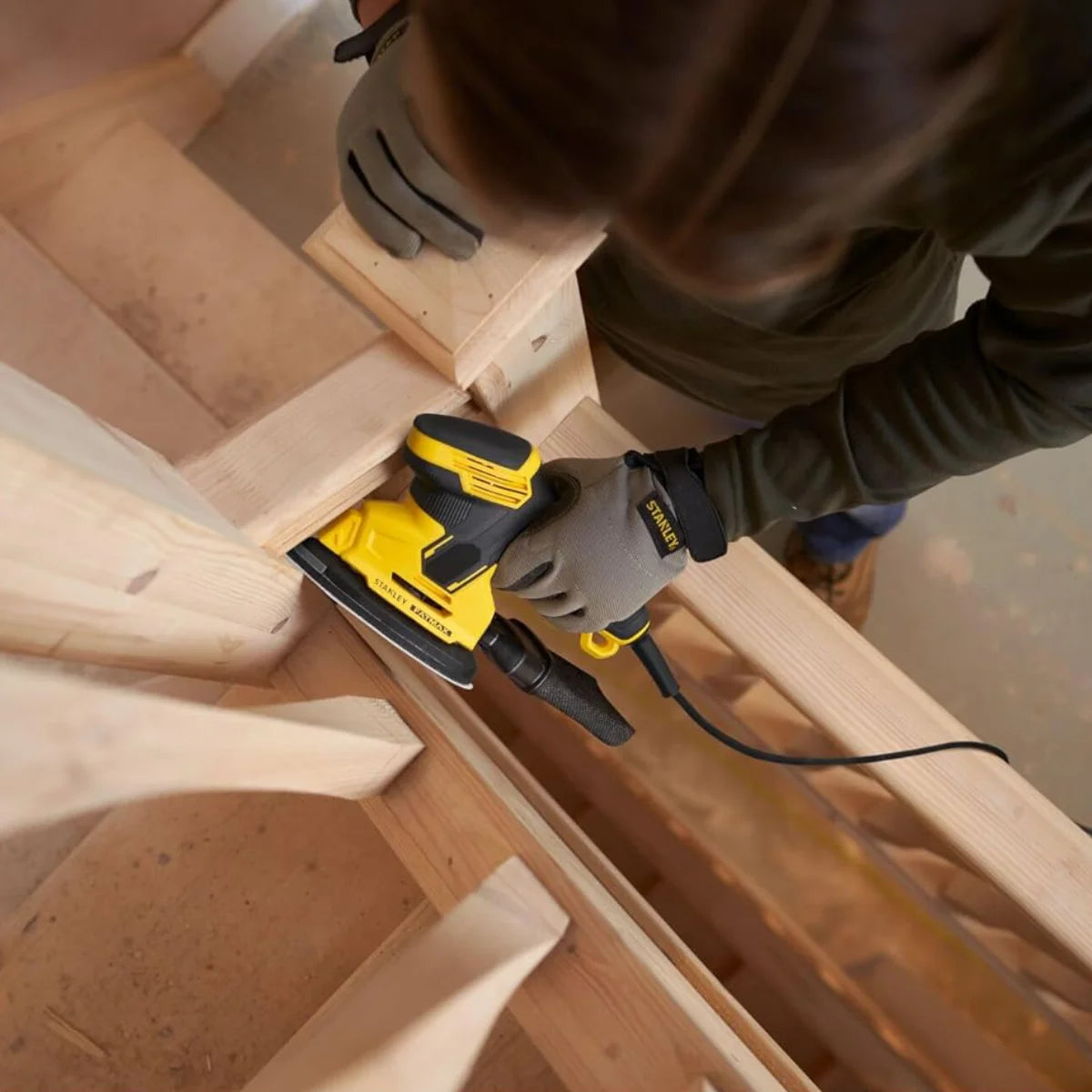Stanley SFMEW210S-QS Fatmax Levigatrice orbitale a delta 210 W