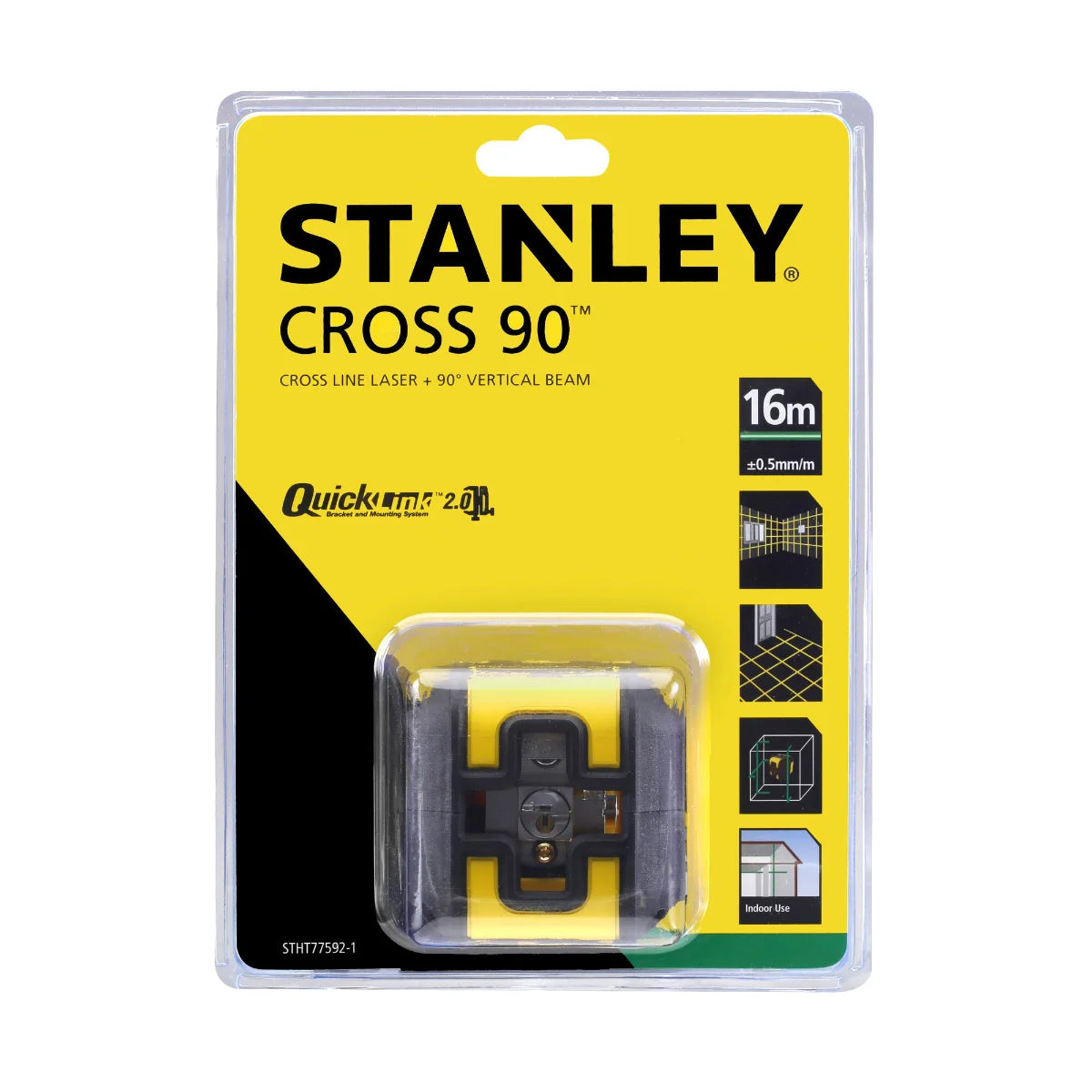 Stanley STHT77592-1 - Livella laser tracciatore CROSS 90 - raggio verde