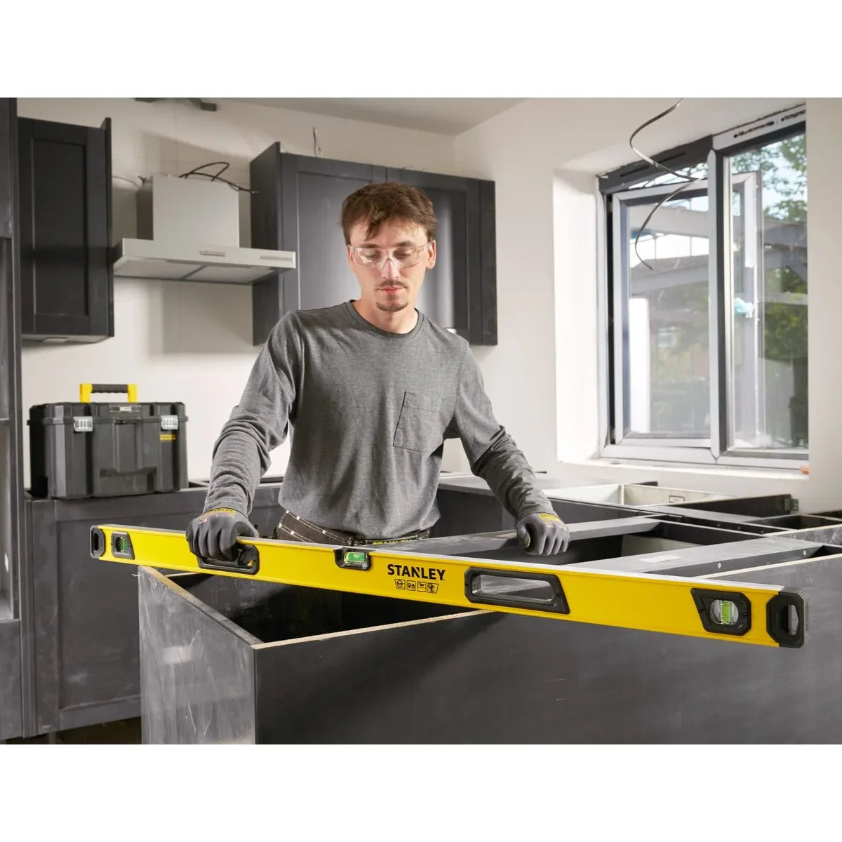 Stanley STHT41048-0 Livella 120cm alluminio profilo rettangolare