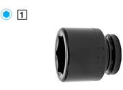Usag 235 1 M Chiavi a bussola con attacco 1" e bocca esagonale da 70 mm , lunghezza 94 mm