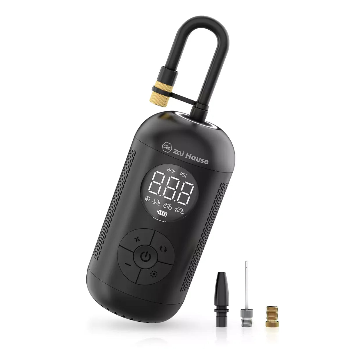 Wiha 45255 Zai Hause Pompa d'aria - compressore portatile a batteria USB DHT 10 bar