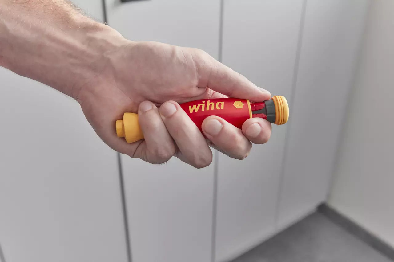Wiha 45296 PocketMax Cacciavite con 4 portainserti electric MAX VDE