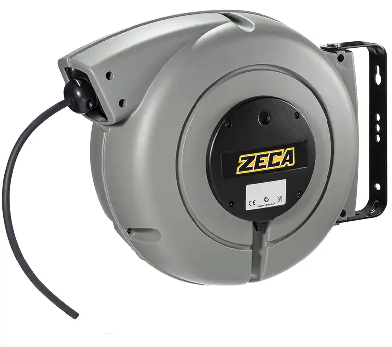 Zeca 7315 RNF avvolgicavo industriale , lunghezza 22 metri , n.3 fili , cavo in gomma