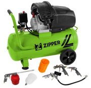 Zipper ZI-COM50-2V510E Compressore bicilindrico 50 litri 10 Bar 2,7 HP - 220V - max 412 l/min , inclusi set utensili