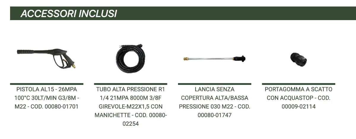 Lavor RIO-R 1108 - Idropulitrice ad acqua calda 145 bar - 450 l/min