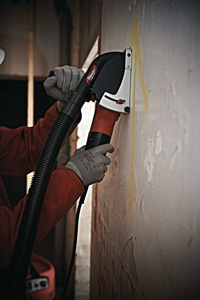 Milwaukee AGV 12 X DEC-SET - Smerigliatrice con cuffia di aspirazione per taglio
