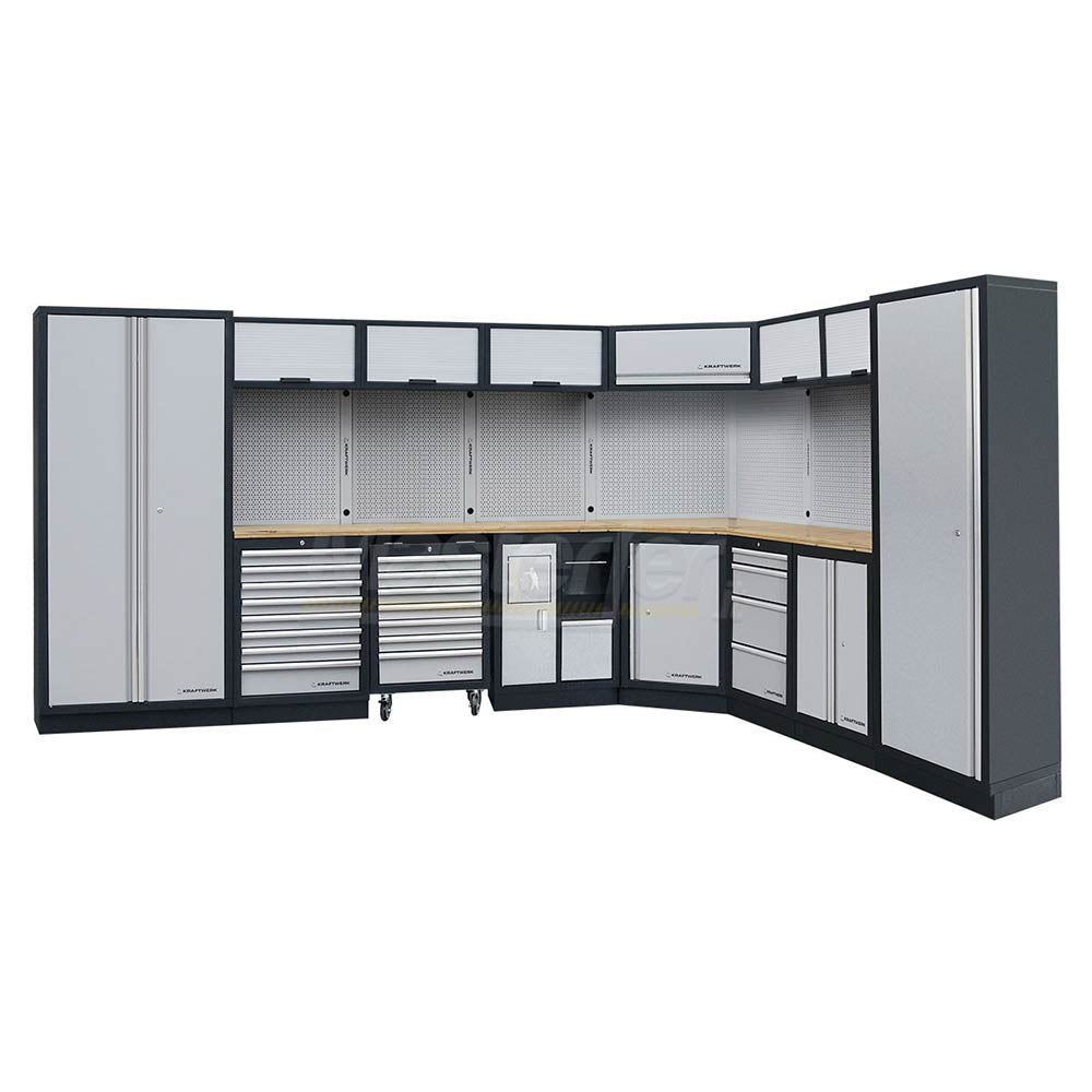 Kraftwerk 3964D - Arredao da officina a 4 elementi con piano in legno