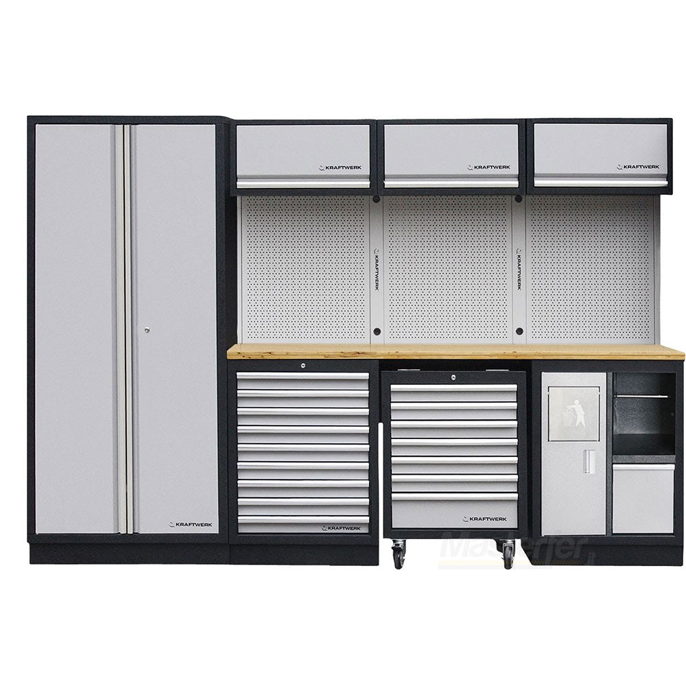 Kraftwerk 3964D - Arredamento officina a 4 elementi con piano in legno