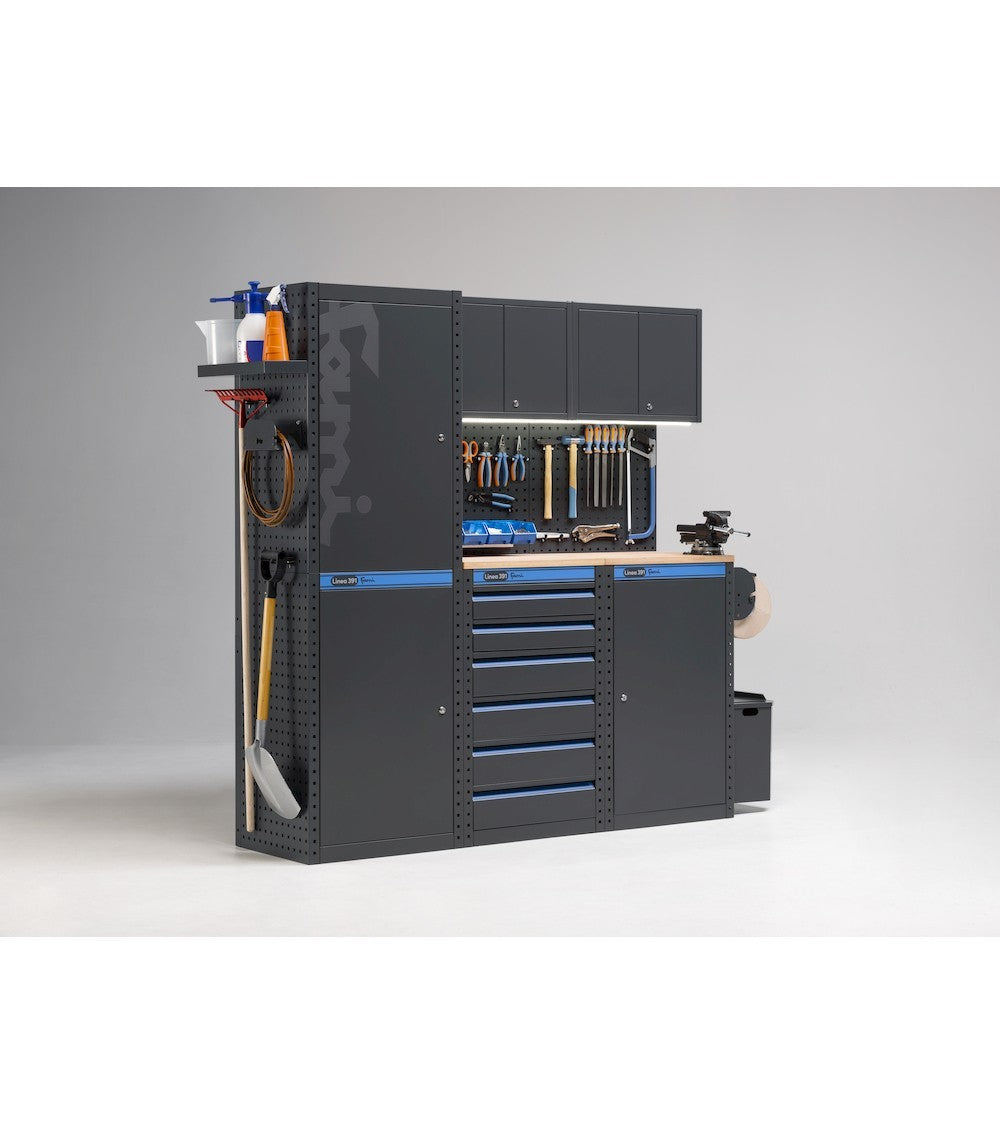 Fami 391G11 - Arredamento arredo per officina con armadi a un' anta e cassettiera
