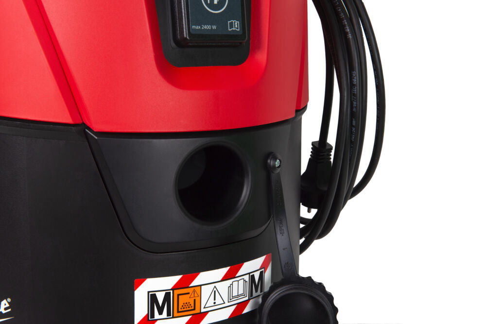 Milwaukee A 2-250EM - Aspiratore 25 litri con pulizia filtro semiautomatica classe M 