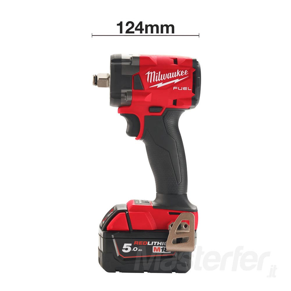 Milwaukee M18 FIW2F12-502X Fuel - Avvitatore ad impulsi a batteria 1/2" misure