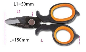 Forbici per elettricisti BETA 1128BAX in acciaio inox